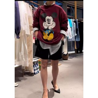 シンゾーン(Shinzone)のTHE SHINZONE MICKEY SWEATミッキースエット ボルドー(トレーナー/スウェット)