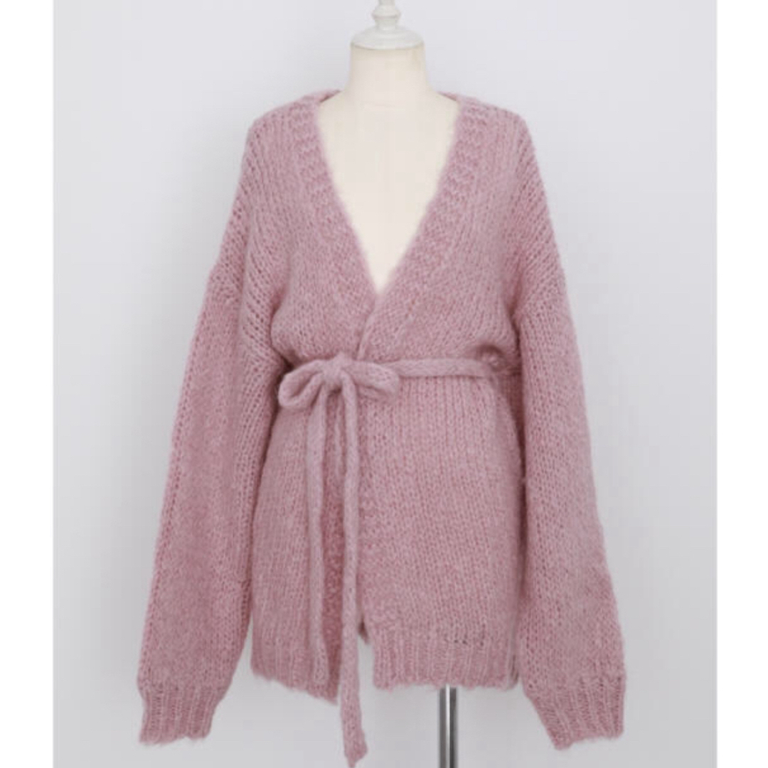 Rosary moon(ロザリームーン)のFluffy Belted Cardigan レディースのトップス(カーディガン)の商品写真