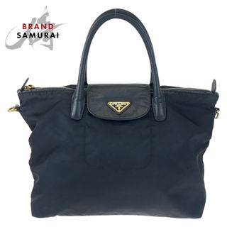 プラダ(PRADA)のPRADA プラダ テスート ブラック 黒 ナイロン ハンドバッグ トートバッグ レディース 404568 【中古】(ハンドバッグ)