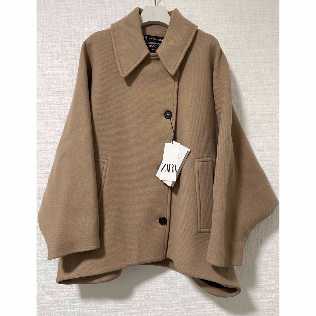 ZARA ZW COLLECTION オーバーサイズ ショートコート M-L ZARA ZW COLLECTION オーバーサイズ ショートコート M-L
