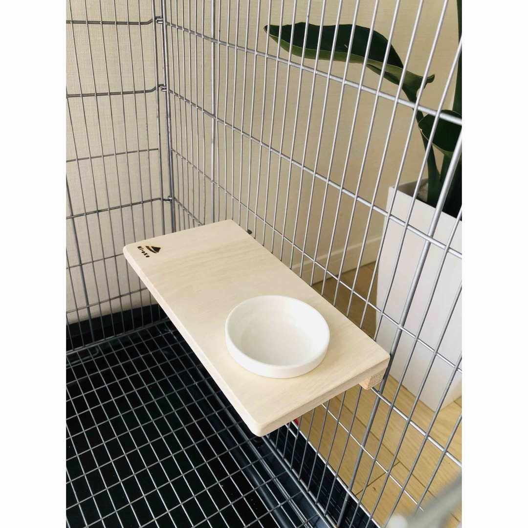 No.888  餌入れ　小動物　ステップ　 踏み台　木製ステージ その他のペット用品(小動物)の商品写真