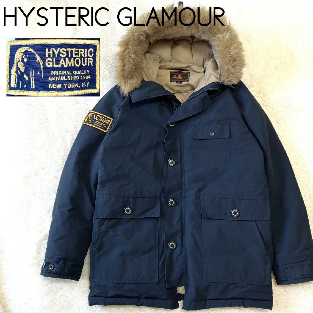 HYSTERIC GLAMOUR(ヒステリックグラマー)の極美品★HYSTERIC GLAMOUR★ プリマロフト フーデットダウンコート メンズのジャケット/アウター(ダウンジャケット)の商品写真