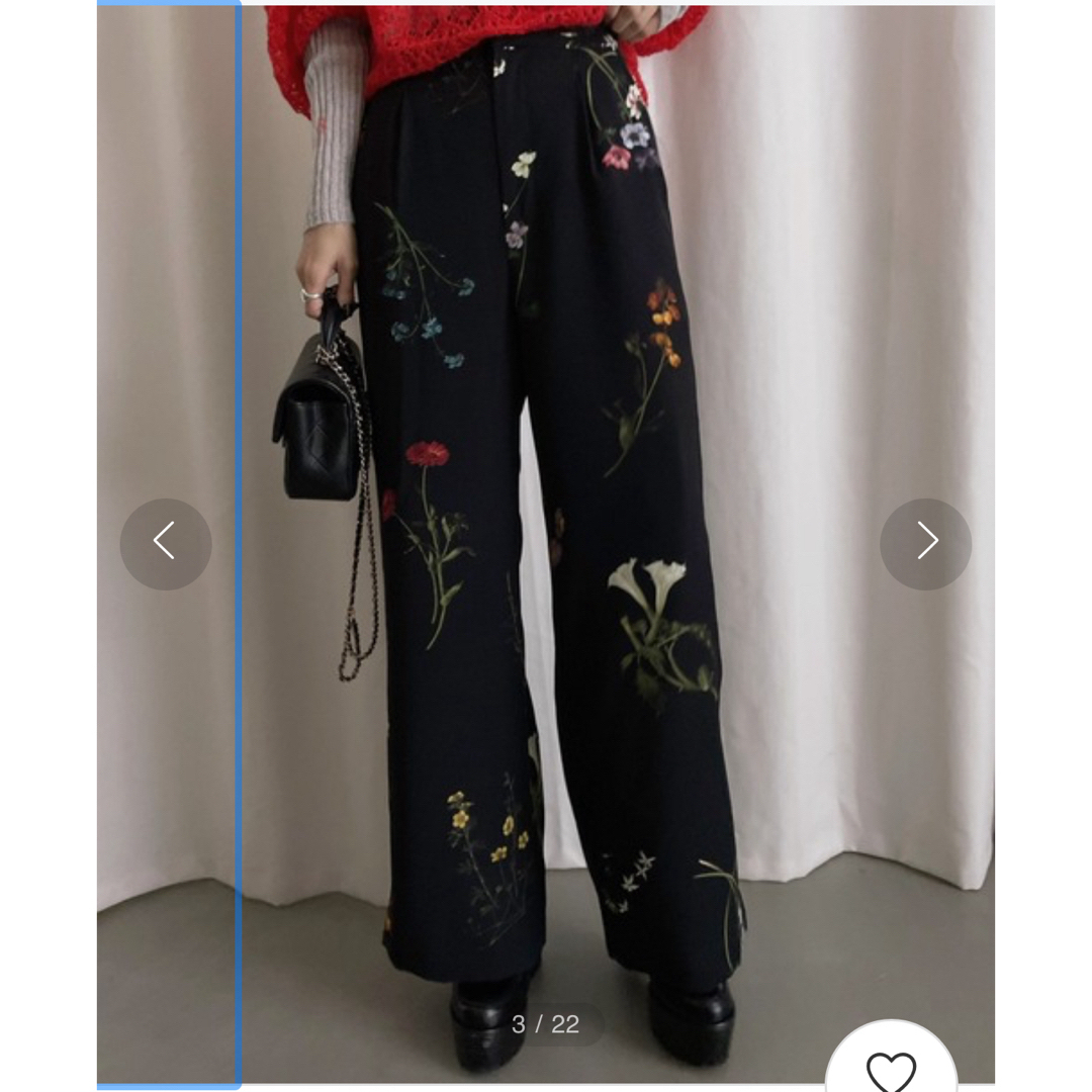 ameri UND NEVAEH SIDE CORD PANTS レディースのパンツ(カジュアルパンツ)の商品写真