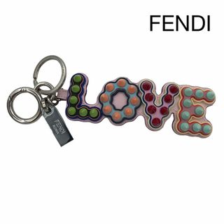 フェンディ(FENDI)のフェンディ キーホルダー シルバー マルチカラー バックチャーム カラフル(キーホルダー)