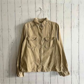 アバクロンビーアンドフィッチ(Abercrombie&Fitch)の④コーデュロイシャツ　シャツ　長袖シャツ　レディースMサイズ　アバクロ(シャツ/ブラウス(長袖/七分))