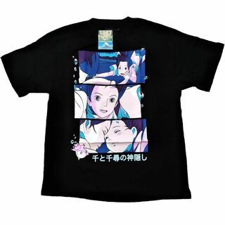 千と千尋の神隠し Tシャツ 黒 ジブリ ムービーT アニメT-