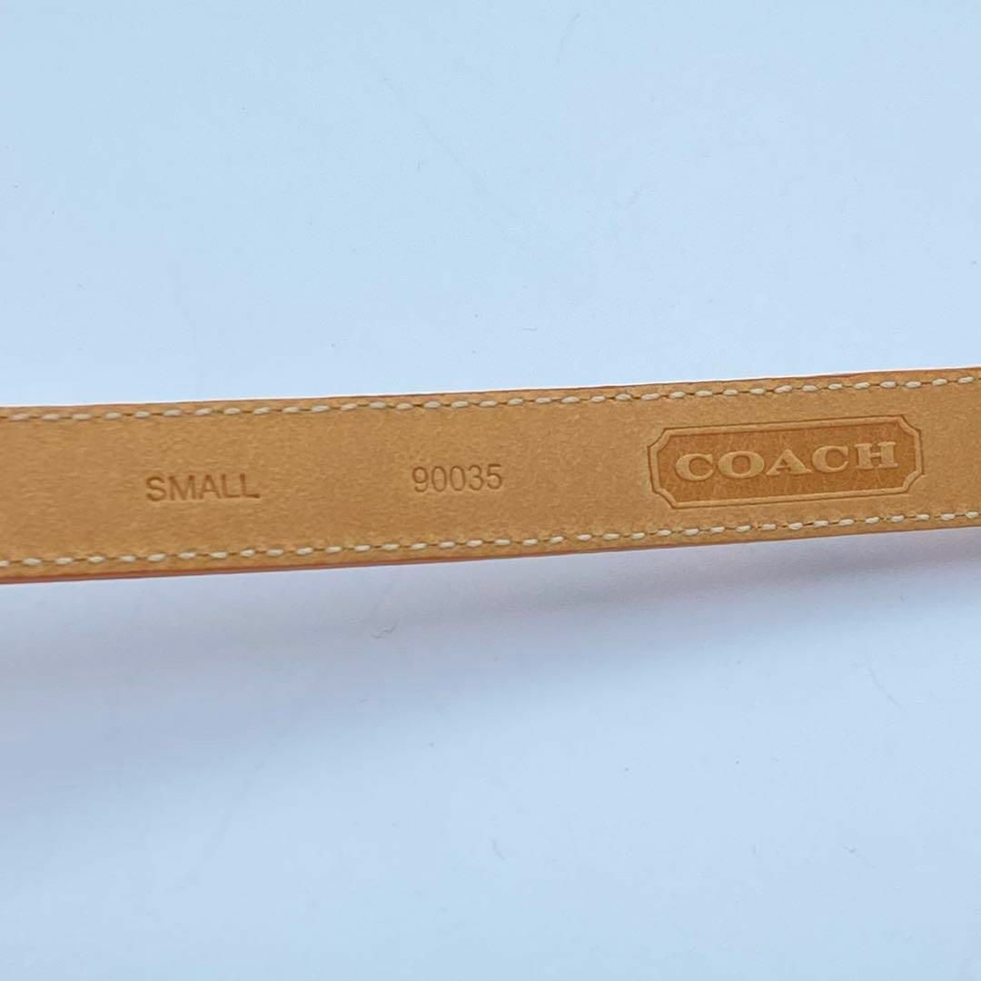 COACH(コーチ)の《希少　美品》　コーチ　レザー　ベルト　オレンジ系　ゴールド金具 レディースのファッション小物(ベルト)の商品写真