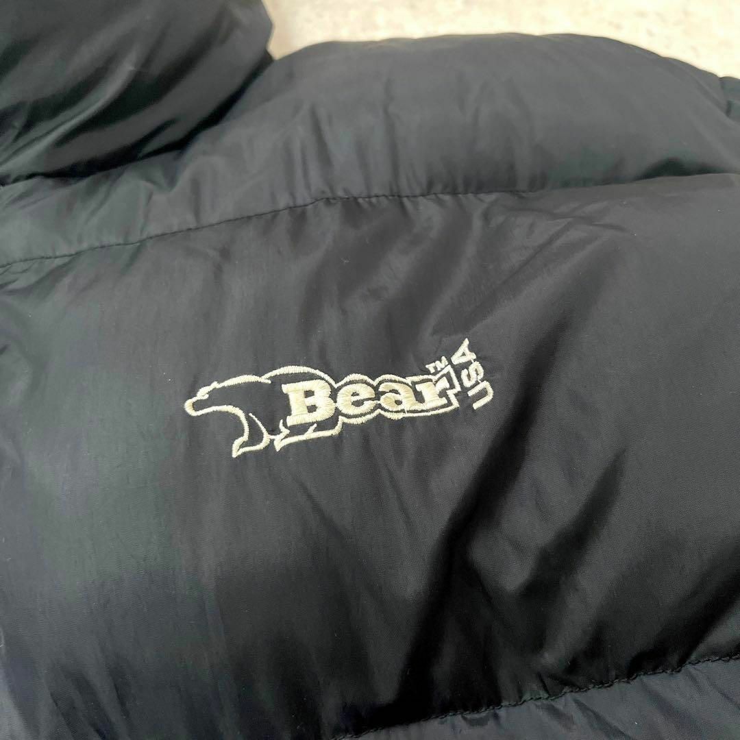 Bear USA(ベアー)の【90s ベアーUSA】リバーシブル ダウンジャケット bear USA 黒黄 メンズのジャケット/アウター(ダウンジャケット)の商品写真