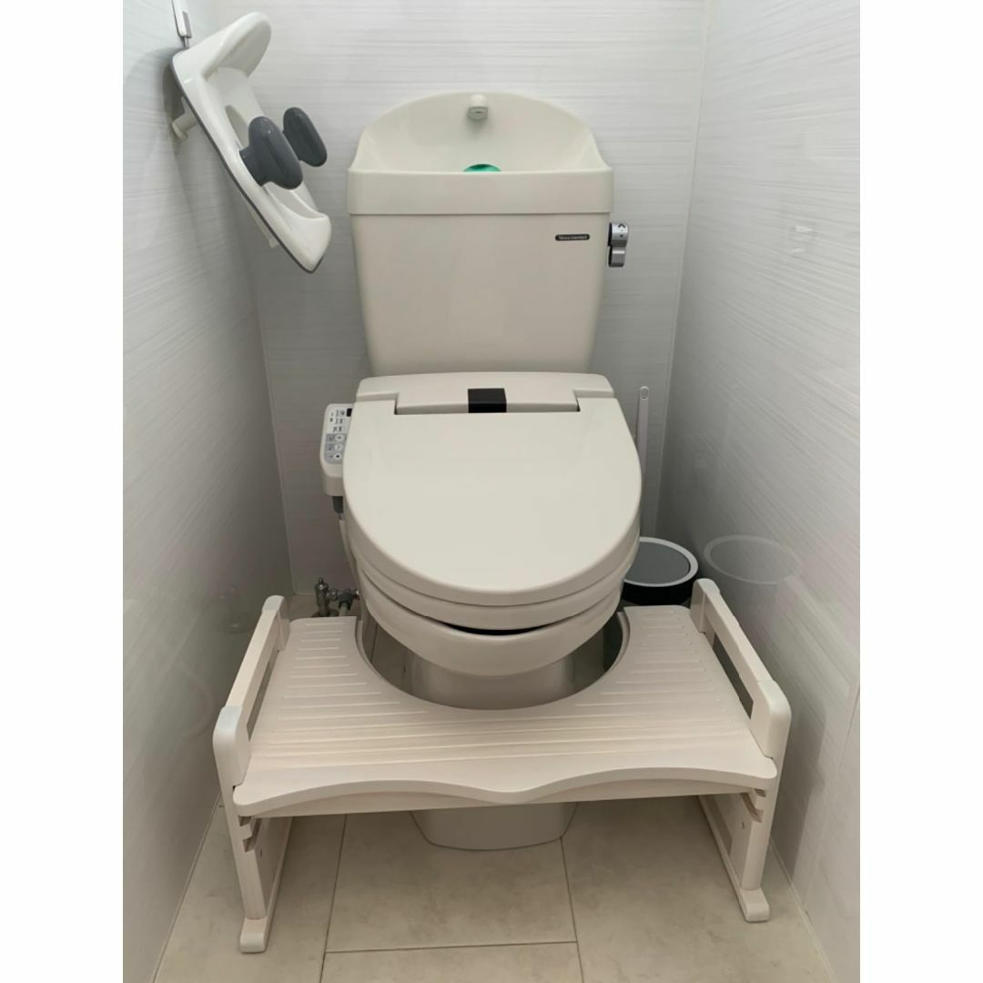 2WAY トイレ踏み台 - 安心・便利・耐荷重200kg　トイトレ インテリア/住まい/日用品の椅子/チェア(その他)の商品写真