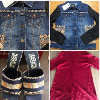 デシグアル(DESIGUAL)の『専用』DESIGUALのデニムジャケット&フェラガモミュール他3点(Gジャン/デニムジャケット)