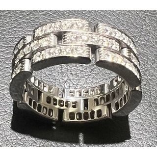 カルティエ(Cartier)のカルティエ マイヨン パンテール リング フルダイヤモンド 、メンズ、レディース(リング(指輪))