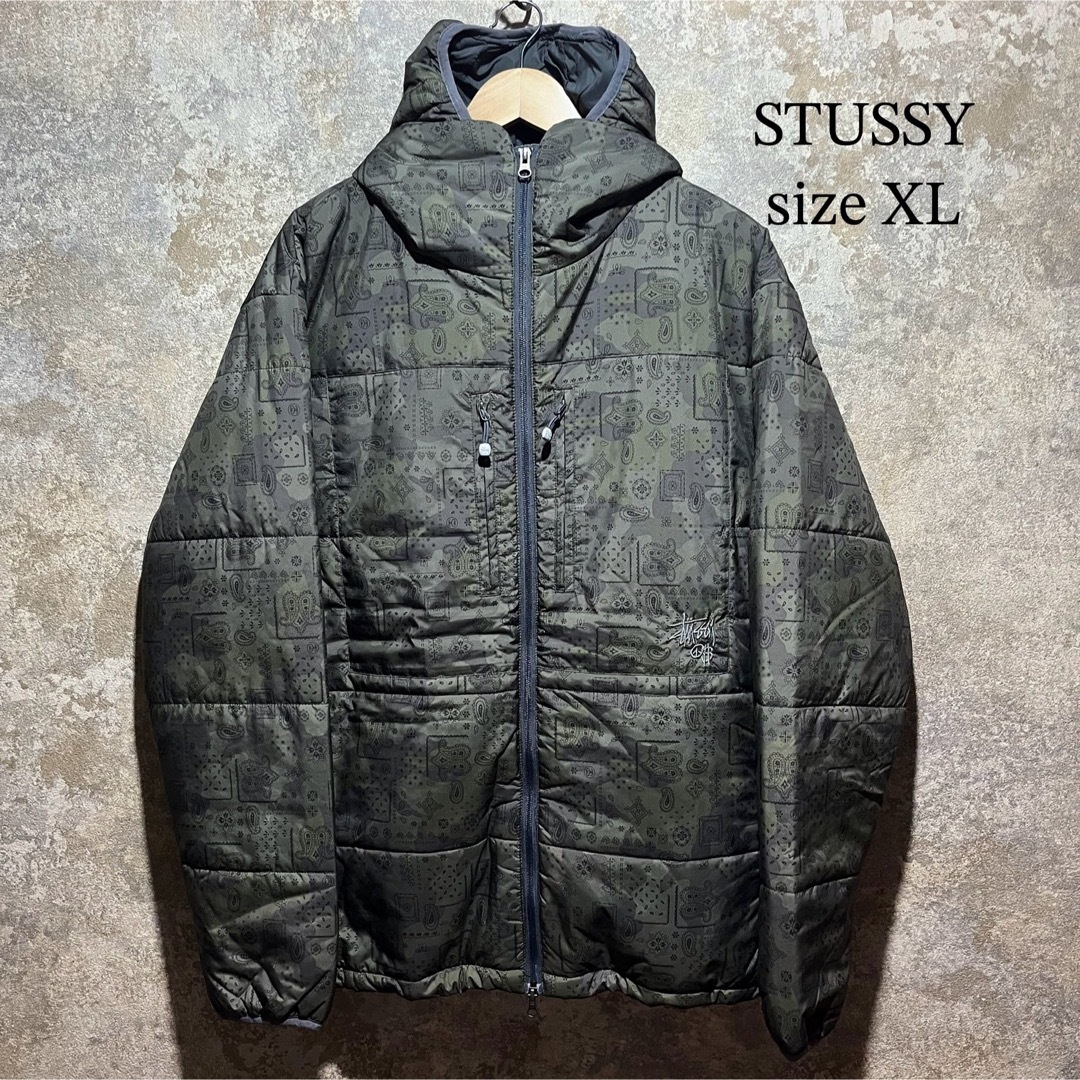 STUSSY(ステューシー)のSTUSSY ダスパーカー 迷彩 ペイズリー柄 中綿ジャケット メンズのジャケット/アウター(その他)の商品写真