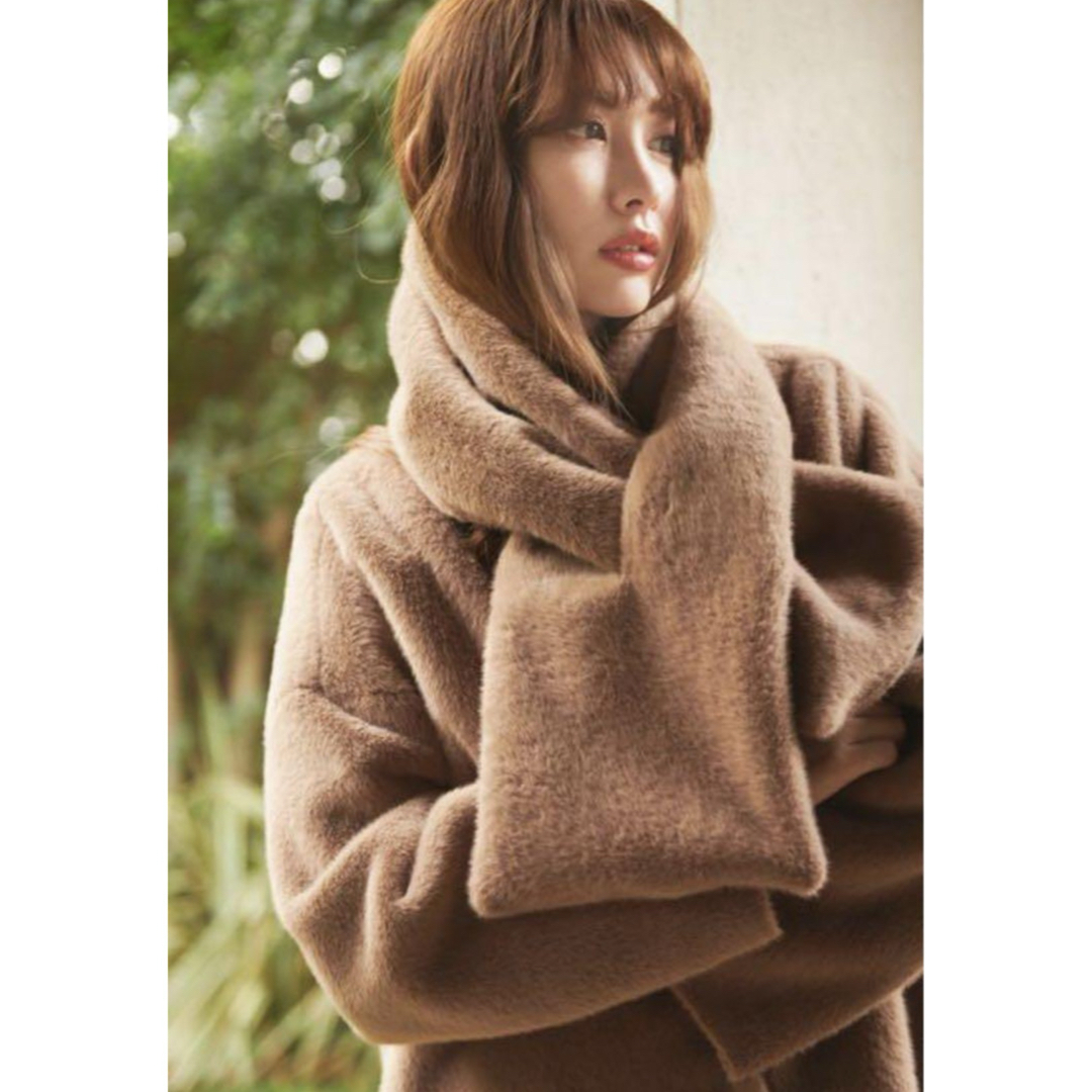 Her lip to(ハーリップトゥ)のher lip to Faux Fur Reversible Coat レディースのジャケット/アウター(ロングコート)の商品写真