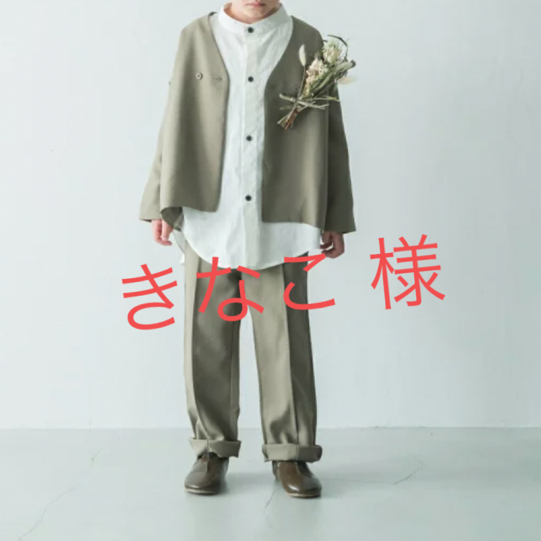 riziere(リジェール)のセットアップ シャツ 3点セット キッズ/ベビー/マタニティのキッズ服男の子用(90cm~)(ドレス/フォーマル)の商品写真