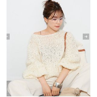 プラージュ(Plage)のPlage HAND KNIT ジャンボタムニット(ニット/セーター)