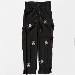 <Midorikawa> Rose Embroidered Slacks(スラックス)