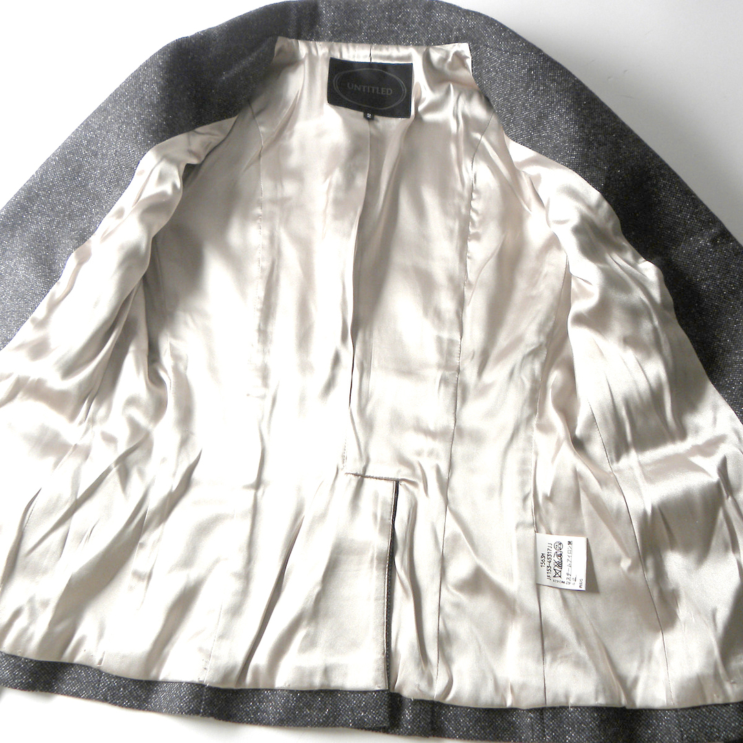 UNTITLED(アンタイトル)のアンタイトル シルクカシミヤブレンド ツイードパンツスーツ  レディースのフォーマル/ドレス(スーツ)の商品写真