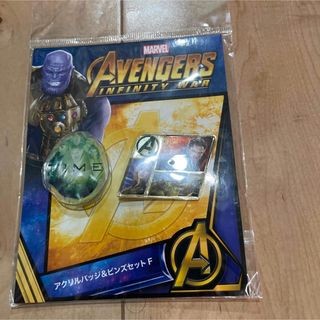 マーベル(MARVEL)のアベンジャーズ　インフィニティ・ウォー　アクリルバッジ＆ピンズセット　新品未使用(キャラクターグッズ)