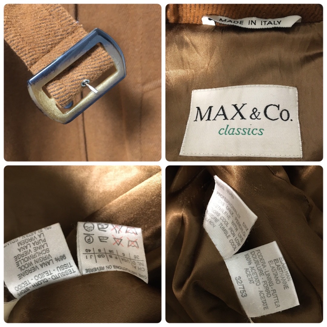 Max & Co.(マックスアンドコー)のMax&Co. マックス&コー チェスターコート ロングコート レディースのジャケット/アウター(チェスターコート)の商品写真