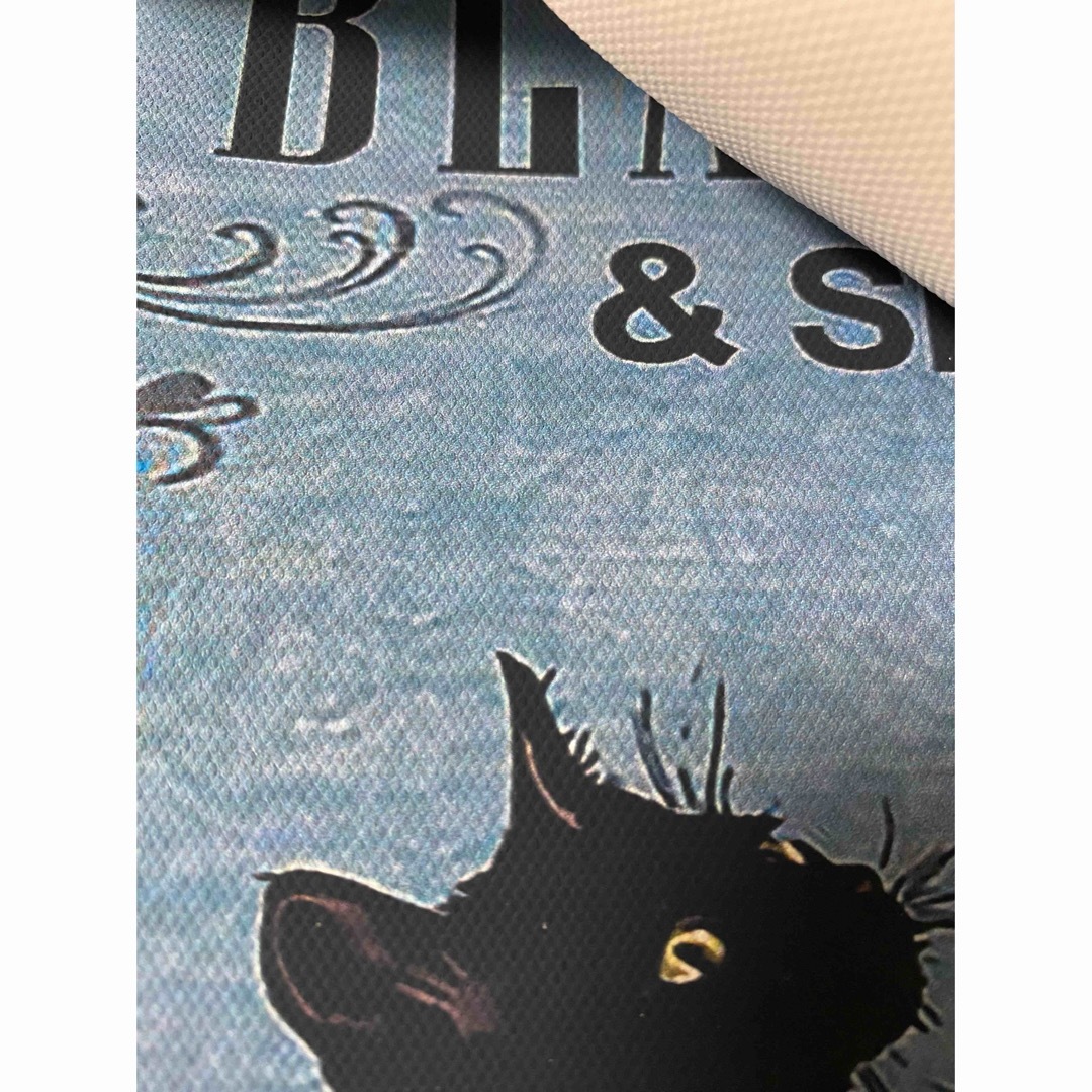 黒猫　布ポスター　シンク　ファブリックアート エンタメ/ホビーのアニメグッズ(ポスター)の商品写真