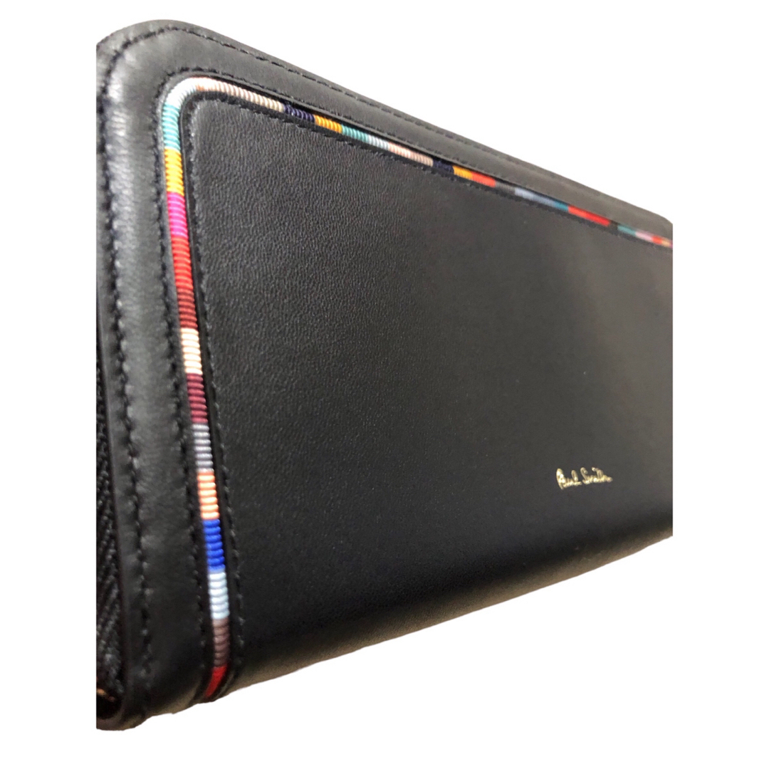 Paul Smith(ポールスミス)の【4/14出品終了】新品未使用PaulSmithスワールインセット長財布  黒 レディースのファッション小物(財布)の商品写真