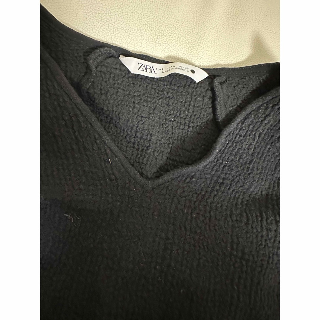 ZARA(ザラ)のZARA テクスチャー ウールブレンド トップス レディースのトップス(カットソー(長袖/七分))の商品写真