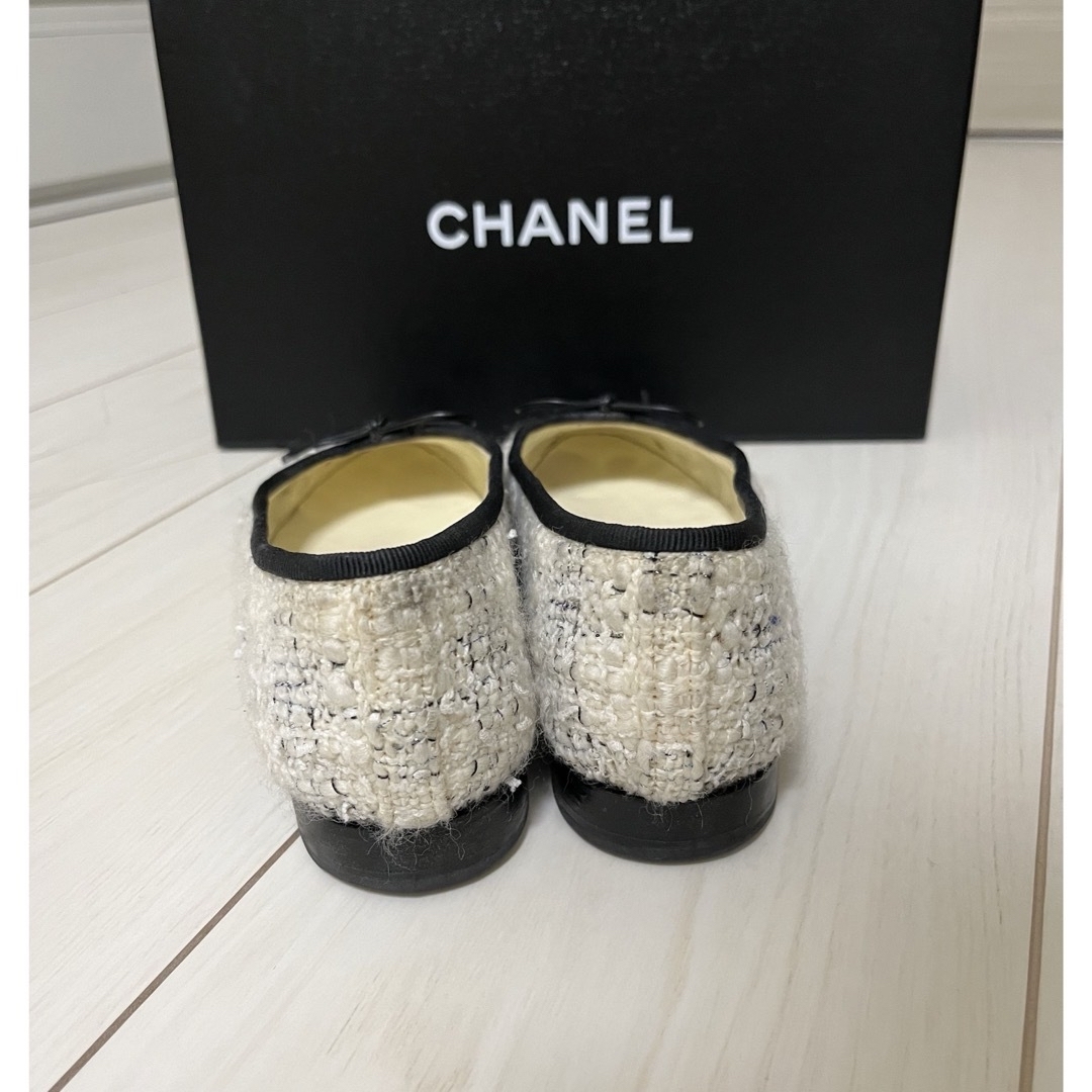 CHANEL(シャネル)のマシマロ様専用　CHANEL シャネルツイード　バレエシューズ　フラットシューズ レディースの靴/シューズ(バレエシューズ)の商品写真