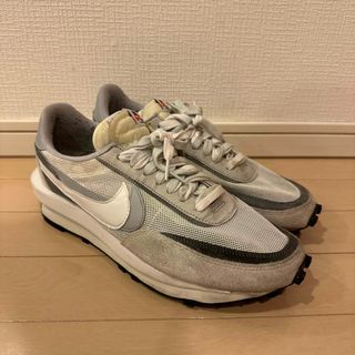 メンズNIKE LD WAFFLE SACAI 白　28cm