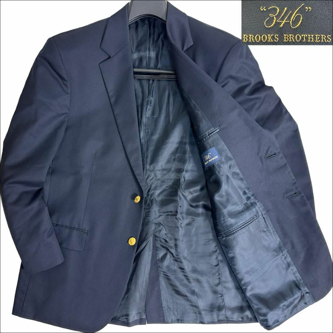 Brooks Brothers - J6034 美品 ブルックスブラザーズ 金ボタン紺