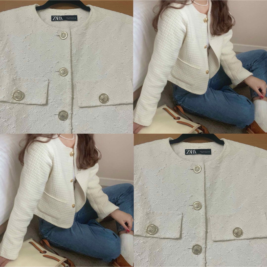 ZARA - ZARA ツイードジャケットの通販 by ⚘|ザラならラクマ ZARA - ZARA ツイードジャケットの通販 by ⚘|ザラならラクマ