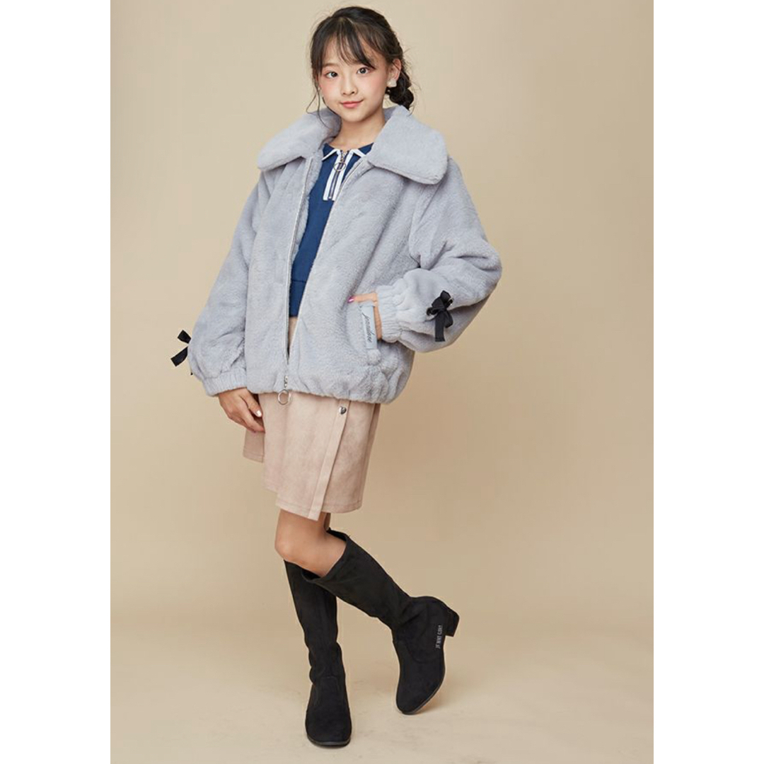 JENNI(ジェニィ)の今季新品　JENNI エコファーガーリーブルゾン 130cm キッズ/ベビー/マタニティのキッズ服女の子用(90cm~)(コート)の商品写真