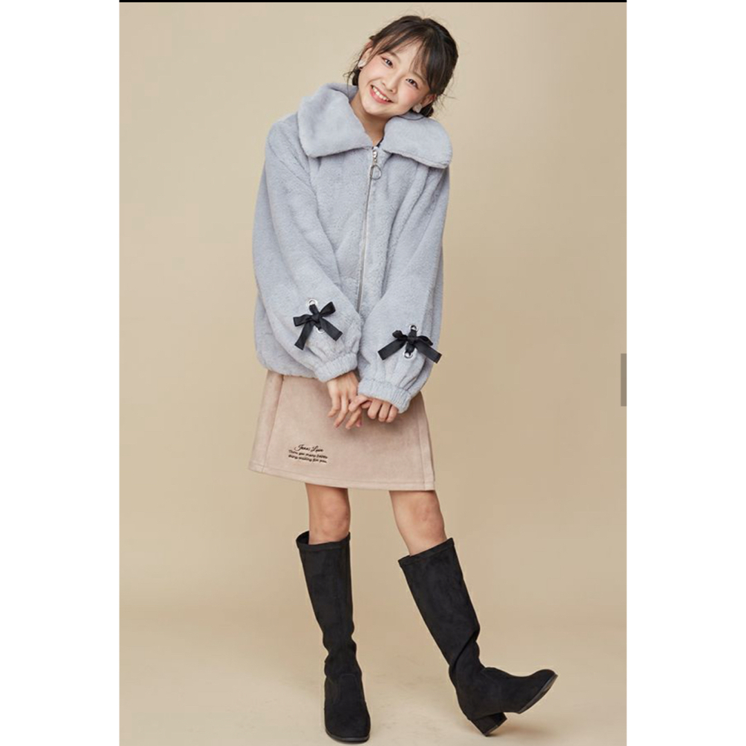 JENNI(ジェニィ)の今季新品　JENNI エコファーガーリーブルゾン 130cm キッズ/ベビー/マタニティのキッズ服女の子用(90cm~)(コート)の商品写真