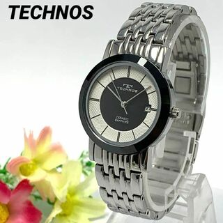 TECHNOS - T249 TECHNOS テクノス 18K GOLD レディースクォーツ腕時計 ...