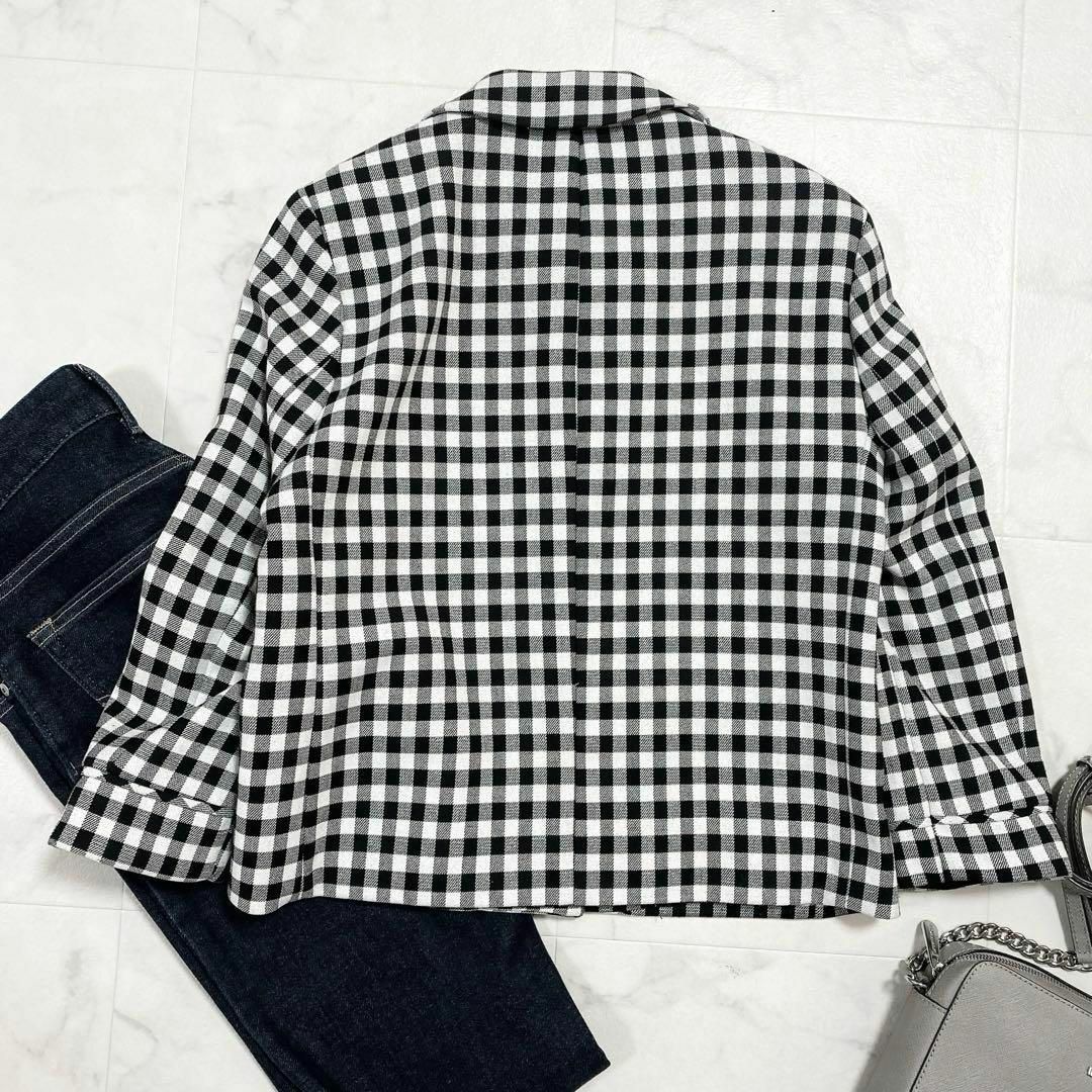 ZARA(ザラ)のZARA BASIC/ザラ ベーシック/ギンガムチェック柄ジャケット レディースのジャケット/アウター(その他)の商品写真