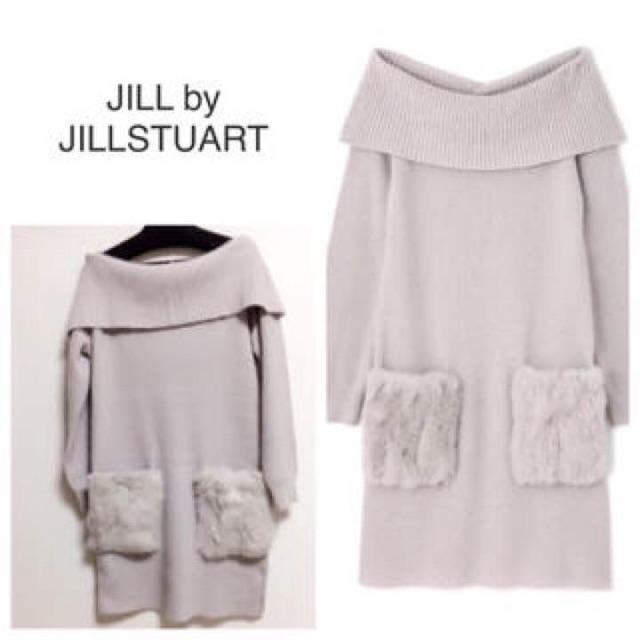 JILL by JILLSTUART(ジルバイジルスチュアート)のお値下げ♡JILL BY JILLSTUART♡ファーポケットワンピース レディースのワンピース(ミニワンピース)の商品写真