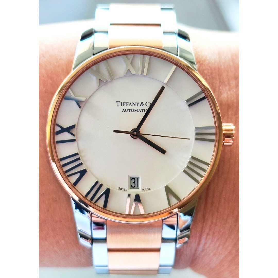 Tiffany & Co.(ティファニー)の【美品】ティファニーTIFFANY アトラスドーム PGコンビ 自動巻き メンズ メンズの時計(腕時計(アナログ))の商品写真