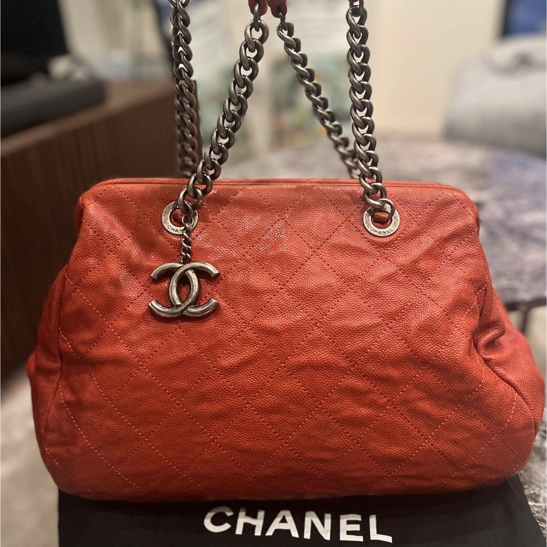 CHANEL(シャネル)のCHANELシャネル キャビアスキン　ショルダーバッグ ココマーク　アンティーク レディースのバッグ(トートバッグ)の商品写真