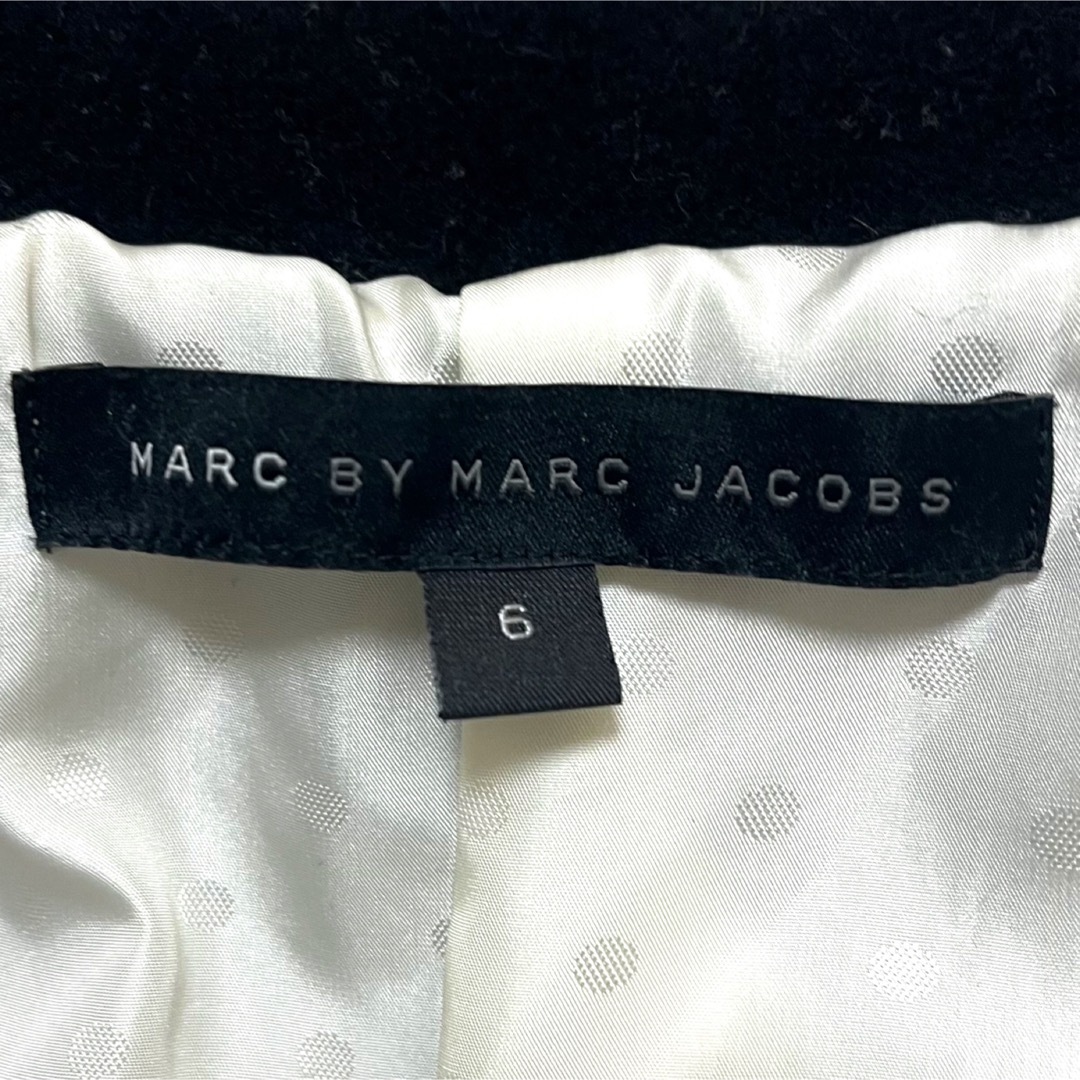 MARC BY MARC JACOBS(マークバイマークジェイコブス)のMARC BY MARC JACOBS チェスターコート　ブラック　ダブル　6 レディースのジャケット/アウター(チェスターコート)の商品写真