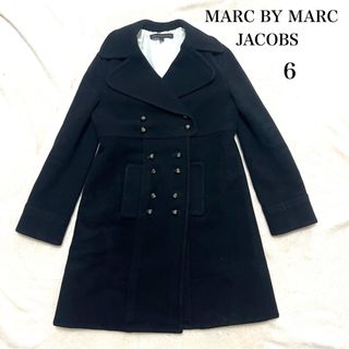 MARC BY MARC JACOBS - MARC BY MARC JACOBS チェスターコート　ブラック　ダブル　6