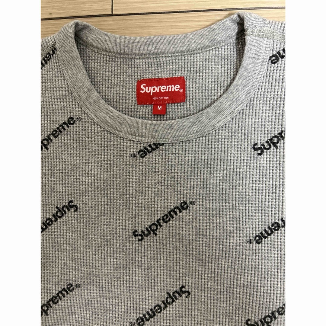 【新品】supreme logo waffle thermal シュプリーム