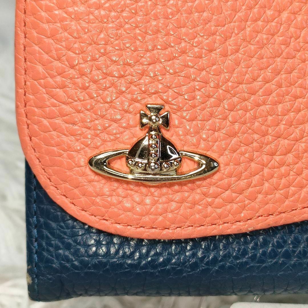 Vivienne Westwood(ヴィヴィアンウエストウッド)のヴィヴィアンウエストウッド 長財布 オーブ マルチカラー レザー フラップ 革 レディースのファッション小物(財布)の商品写真