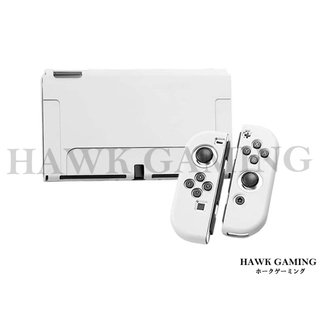 ニンテンドースイッチ(Nintendo Switch)のSwitch OLED シリコン 用ケース 保護ケース カバー ホワイト(その他)