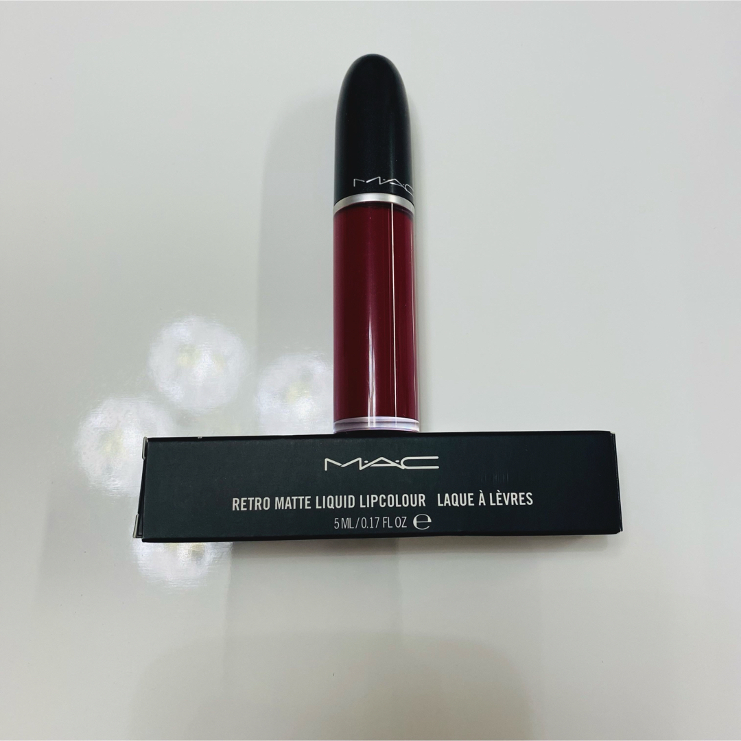 MAC(マック)の1回使用　レトロ マット リキッド リップカラー　ダンスウィズミー コスメ/美容のベースメイク/化粧品(リップグロス)の商品写真