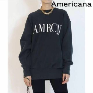 アメリカーナ(AMERICANA)の【送料無料】AMERICANA スウェット プルオーバー プリント カレッジ風(トレーナー/スウェット)