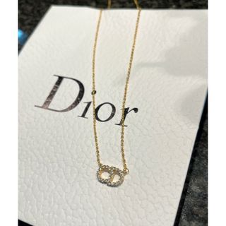 【未使用】ディオール　Dior トランプ　ロゴ　ネックレス　ゴールド