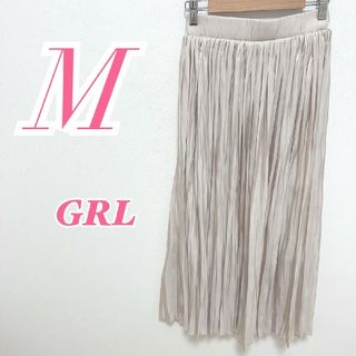 グレイル(GRL)のグレイル M フレアスカート きれいめコーデ オフィスカジュアル ウエストゴム(ロングスカート)