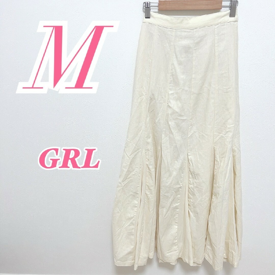 GRL(グレイル)のグレイル M フレアスカート きれいめコーデ オフィスカジュアル ウエストゴム レディースのスカート(ロングスカート)の商品写真