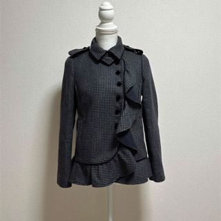 レッドヴァレンティノ(RED VALENTINO)のレッドヴァレンティノ  フリル　ジャケット　ショートコート　美品(その他)