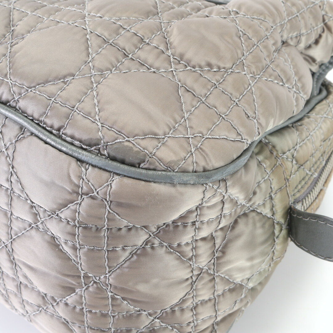 Christian Dior(クリスチャンディオール)のクリスチャンディオール ギャランティ付 カナージュ レザー ナイロン ハンドバッグ トート トップハンドル レディース EEM L15-2 レディースのバッグ(ハンドバッグ)の商品写真
