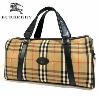 BURBERRY - Burberry ノバチェック キャンバスレザー ボストンバッグ シャドーホース